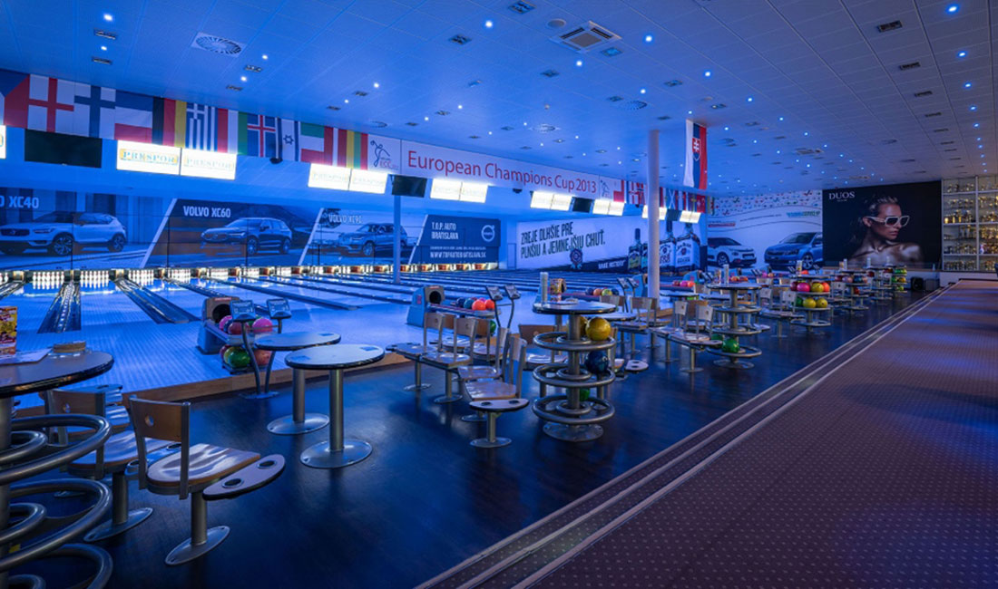 Brunswick distributor Bowling CZ S.R.O. BNC Centrum bowling alley lanes at the European Champions Cup 2013