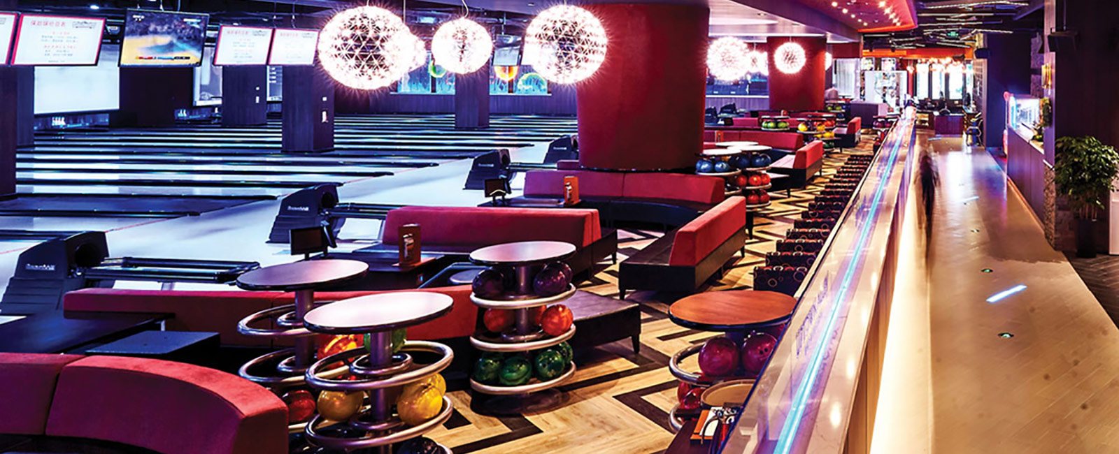 Brunswick distributor Fordtex bowling alley in China