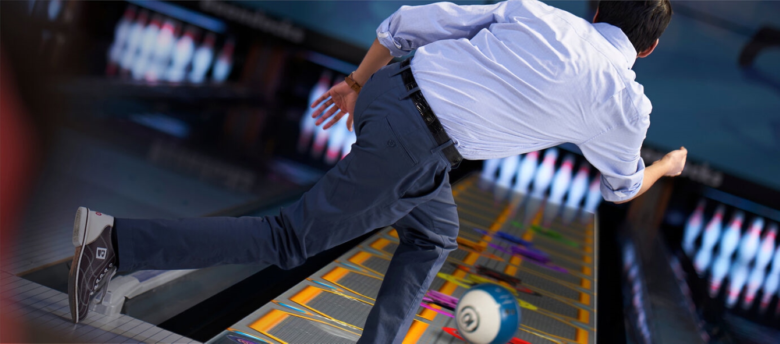 Brunswick Bowling bowling lane in use